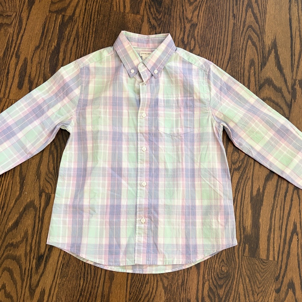 NWT J Crew Crewcuts boys button down shirt